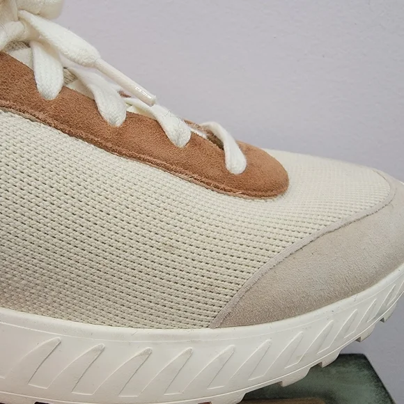 Sam Edelman Stokton Slip On Sherpa Lined Cream/Brown/Gray Size 7 Made In Italy - Picture 9 of 9